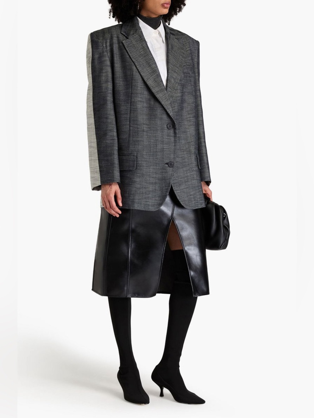 Remain Birger Christensen Oversized‎ Two-Tone Herringbone Blazer power suit 4